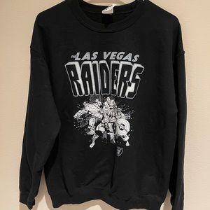 Las Vegas Raider x Marvel Junk Food Clothing Crewneck Sweatshirt Size M